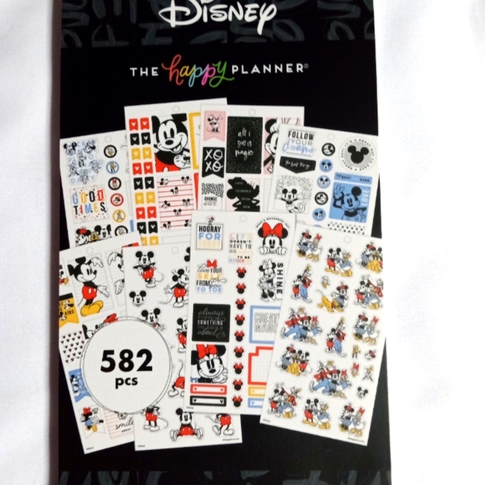 Disney MICKEY & Friends MAGIC PLANS Value Pack Stickers NEW! Happy Planner